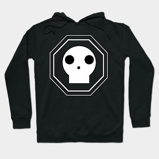 Skull Square Hoodie by Rebellion10